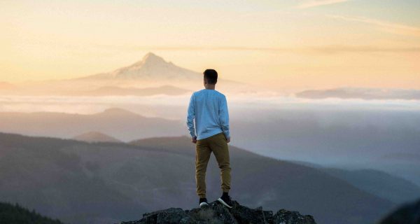 Man on Mountain Top